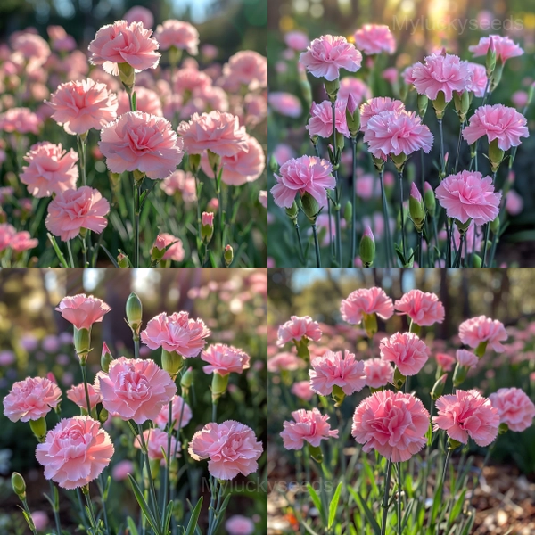 Double Mixed Carnation Seeds—Mother's Day Flowers - Pink, 500 Seeds