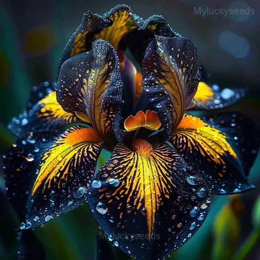 Iris Germanica Seeds - 14⬛🟨, 50 Seeds👍