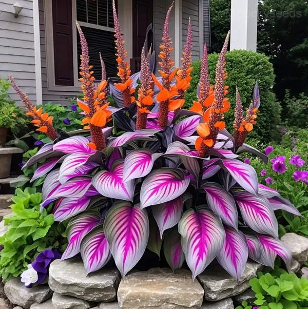 Giant Hosta Seeds - 76🟪🟧, 100 Seeds💕🔥