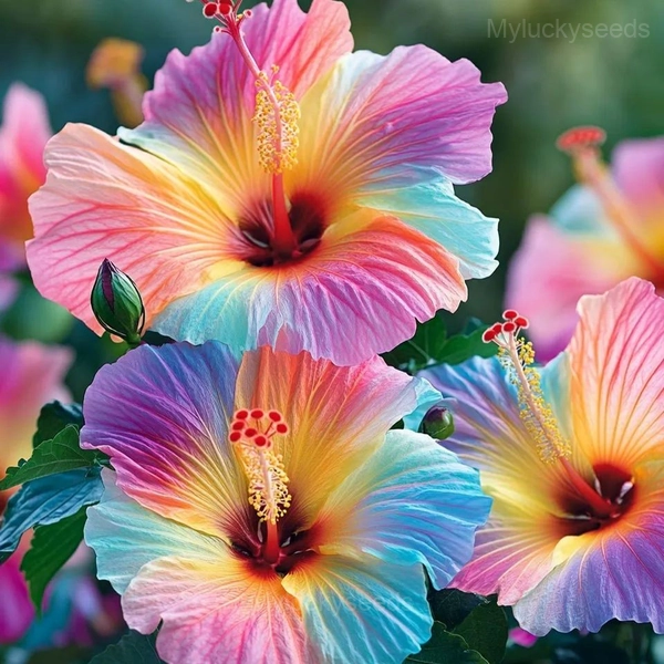 Tropical Hibiscus Mix Seeds - 23💗🟪, 100 Seeds🔥🔥