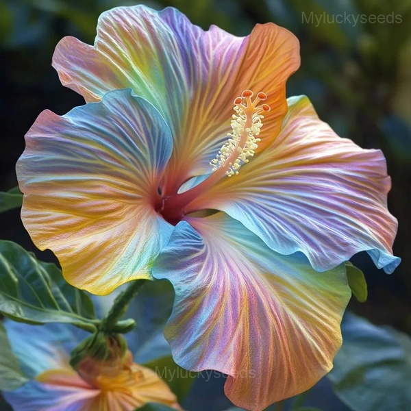 Tropical Hibiscus Mix Seeds - 71🟦🟧, 50 Seeds💛